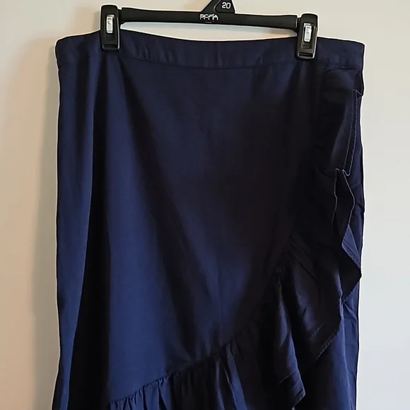 GAP Blue Ruffle Skirt NWT 14 - Picture 4 of 4